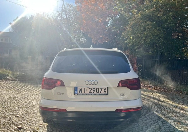 Audi Q7 cena 79000 przebieg: 247000, rok produkcji 2014 z Warszawa małe 172